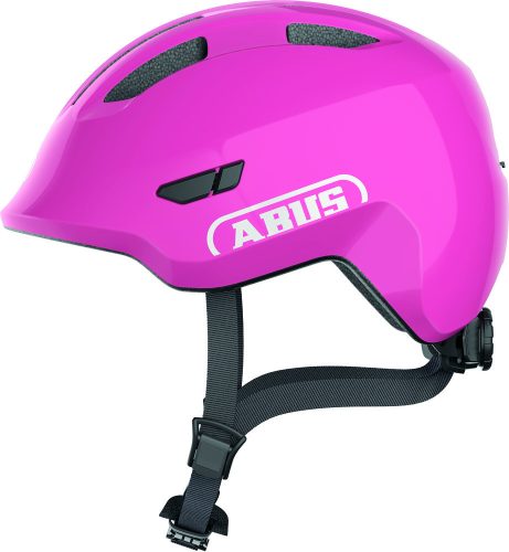 ABUS kerékpáros gyerek sisak Smiley 3.0, In-Mold, shiny pink, M (50-55 cm)