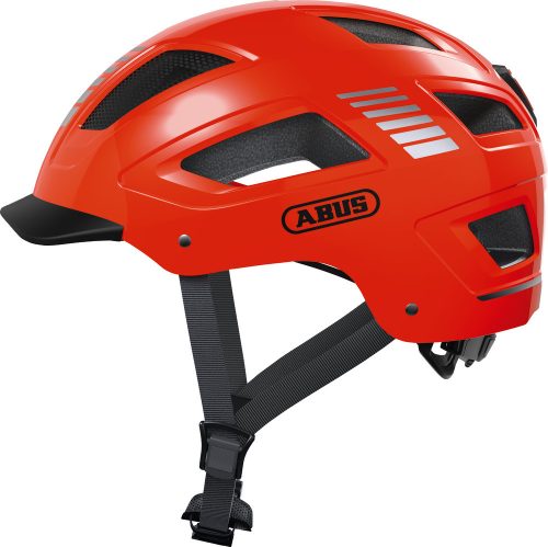 ABUS kerékpáros városi sisak Hyban 2.0, ABS, signal orange, L (56-61 cm)