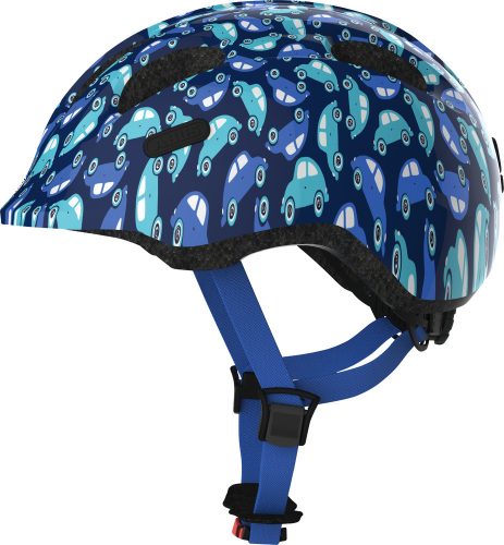 ABUS kerékpáros gyerek sisak Smiley 2.0, In-Mold, blue car, S (45-50 cm)