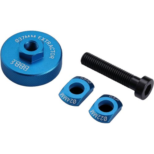 BTL-232 kerékpáros szerszám - középrész csapágy lehúzó Bearing Remover GXP/BB90, 17mm-es villáskulcs kell hozzá, 22 és 24 mm-es kinyomólapokkal, 37 mm-es kihúzócsésze O-gyűrűs védővel