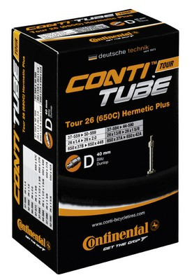 Continental belsõ tömlõ kerékpárhoz 47/62-559 Tour 26 wide Hermetic Plus D40 dobozos (Egységkarton: 25 db)