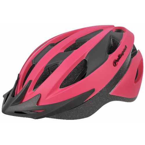 Polisport kerékpáros sport sisak Sport Ride, neon pink/fekete matt, L (58-62 cm)