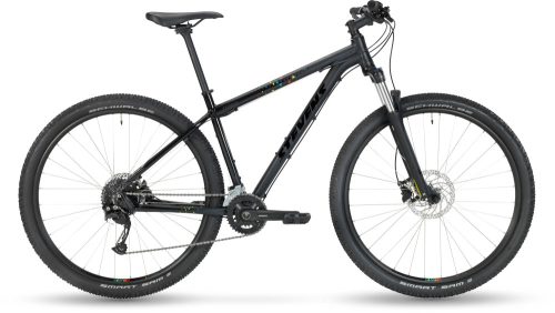 Stevens Tonga MTB kerékpár, 22", stealth black, 2x9 sebességes, hidraulikus tárcsafékes, teleszkópos