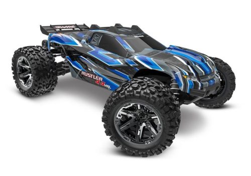 TRAXXAS RUSTLER 4X4 VXL HD KÉK 1/10 STADIUM TRUCK RTR KEFE NÉLKÜLI, AKKUMULÁTOR ÉS TÖLTŐ NÉLKÜL