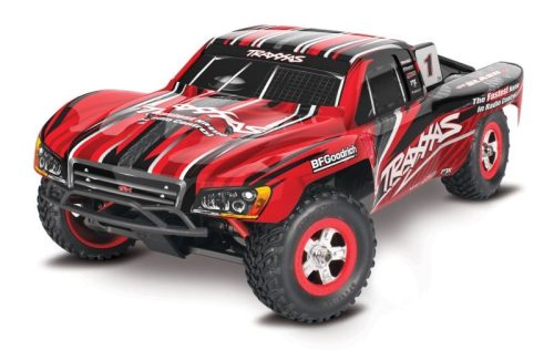 ÚJ TRAXXAS SLASH 4X4 PIROS 1/16 RTR KEFÉS MOTORRAL, AKKUMULÁTORRAL ÉS USB-C TÖLTŐVEL