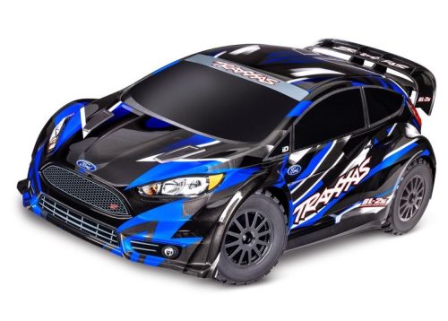 ÚJ TRAXXAS FORD FIESTA ST 4X4 BL-2S KÉK 1/10 RALLY RTR, KEFEMENTES MOTOR, HD ALKATRÉSZEK, AKKUMULÁTOR/TÖLTŐ NÉLKÜL