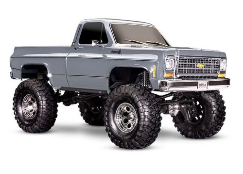 TRAXXAS TRX-4 CHEVY K10 HIGH-TRAIL EZÜST 1/10 CRAWLER KEFÉS MOTORRAL, AKKUMULÁTOR ÉS TÖLTŐ NÉLKÜL