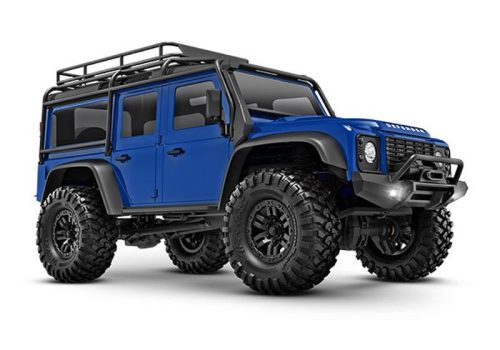 TRAXXAS TRX-4M LR Defender 4x4 kék 1/18 Crawler RTR, kefés motorral, akkumulátorral és USB töltővel