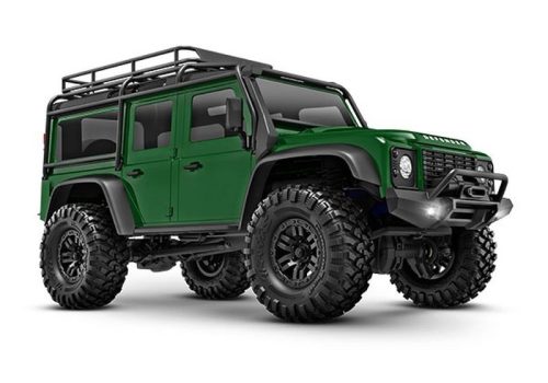 TRAXXAS TRX-4M LR DEFENDER 4X4 ZÖLD 1/18 CRAWLER RTR KEFÉS MOTORRAL, AKKUMULÁTORRAL ÉS USB TÖLTŐVEL