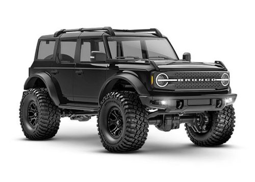 TRAXXAS TRX-4M Ford Bronco 4x4 fekete 1/18 Crawler RTR, kefés motorral, akkumulátorral és USB töltővel