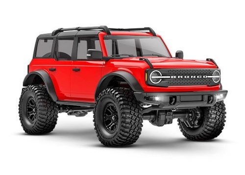 TRAXXAS TRX-4M Ford Bronco 4x4 piros 1/18 Crawler RTR, kefés motorral, akkumulátorral és USB töltővel